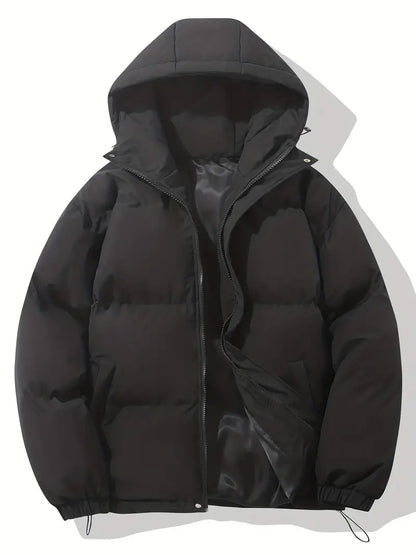 Puffer Jacket with Hood for Casual Winter Wear
