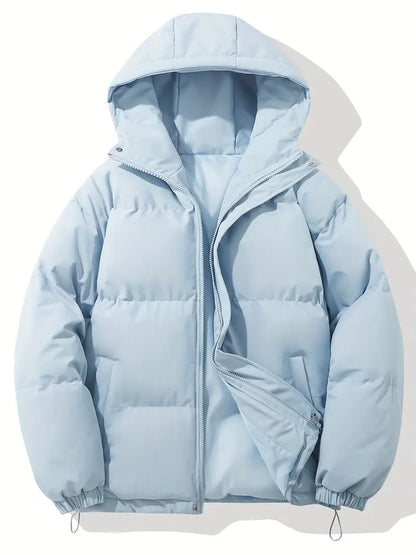 Puffer Jacket with Hood for Casual Winter Wear