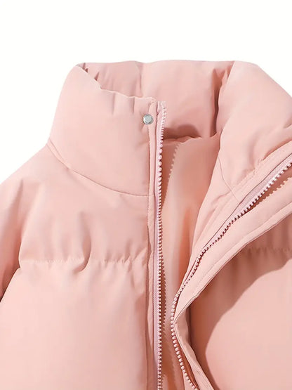 Puffer Jacket with Hood for Casual Winter Wear