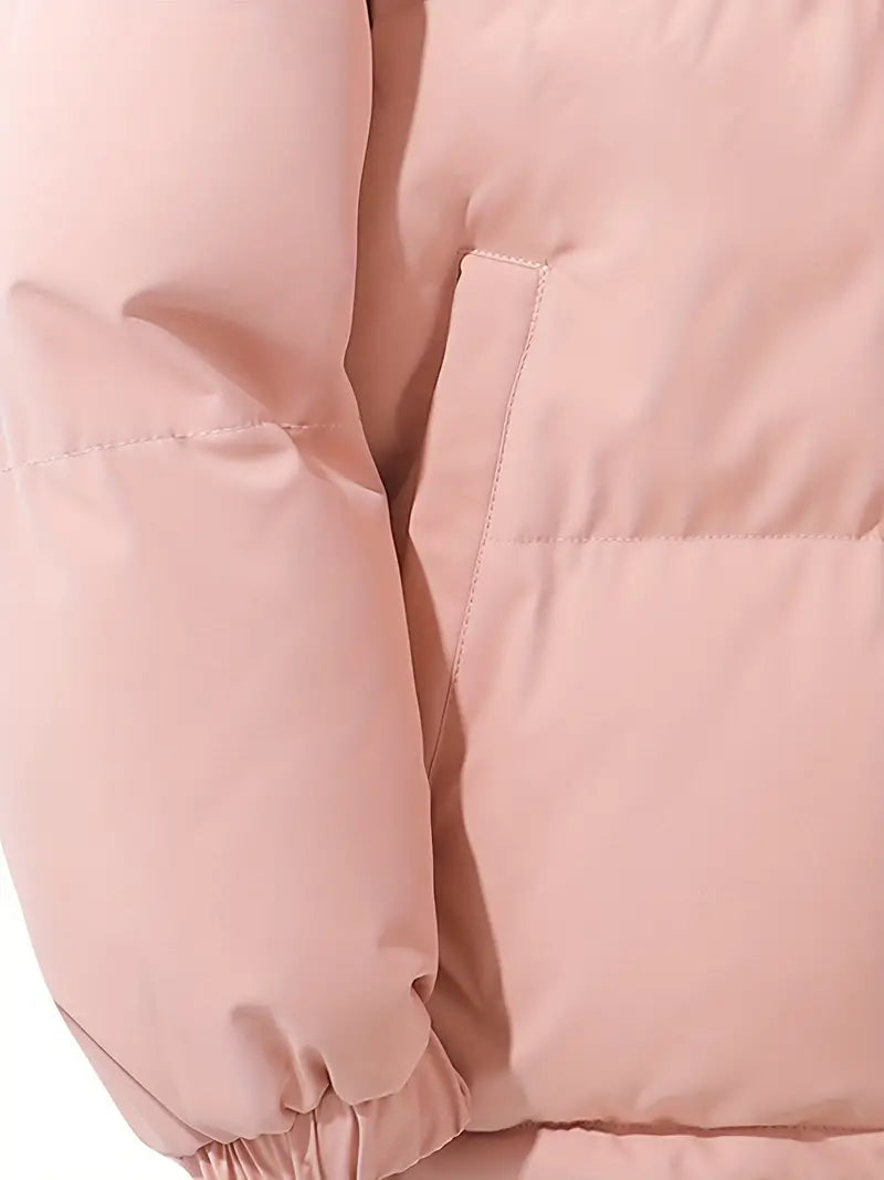 Puffer Jacket with Hood for Casual Winter Wear