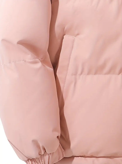 Puffer Jacket with Hood for Casual Winter Wear