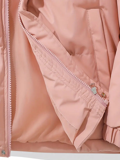 Puffer Jacket with Hood for Casual Winter Wear
