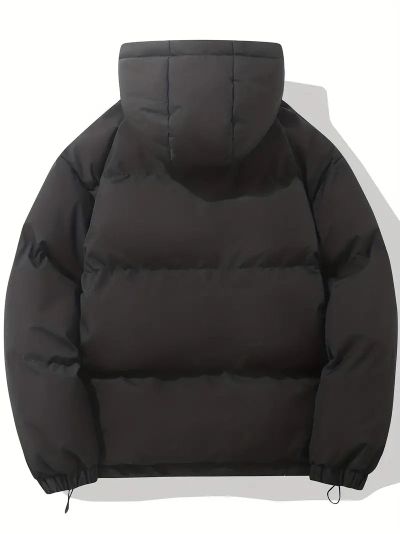 Puffer Jacket with Hood for Casual Winter Wear