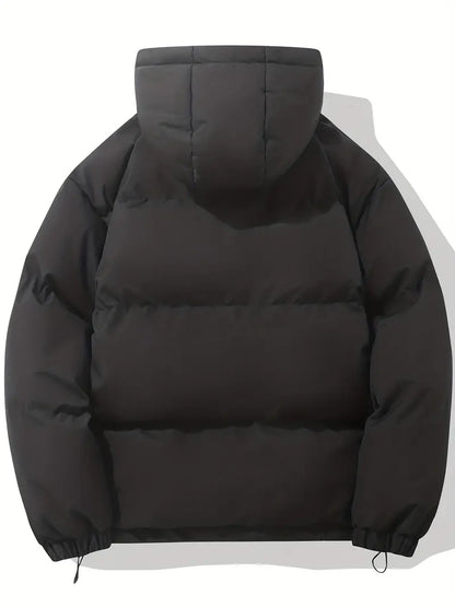 Puffer Jacket with Hood for Casual Winter Wear