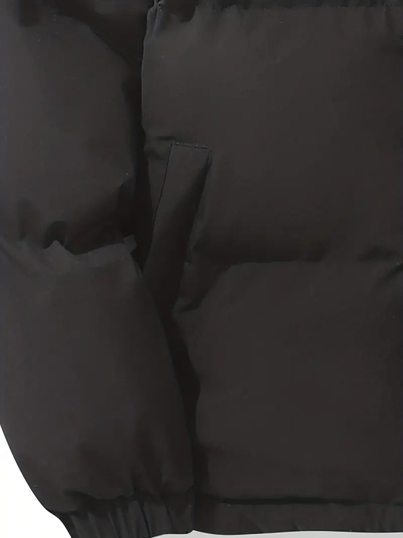 Puffer Jacket with Hood for Casual Winter Wear