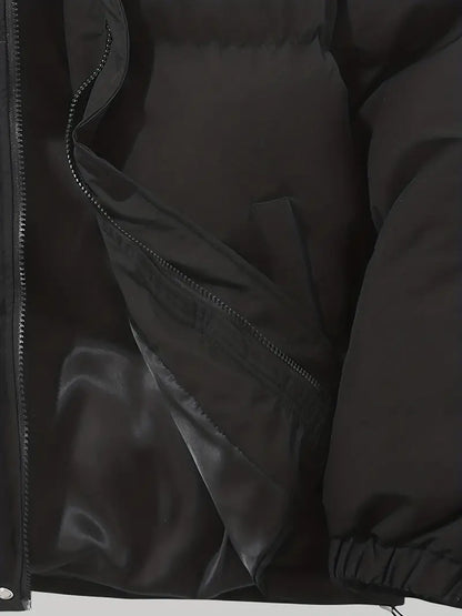 Puffer Jacket with Hood for Casual Winter Wear