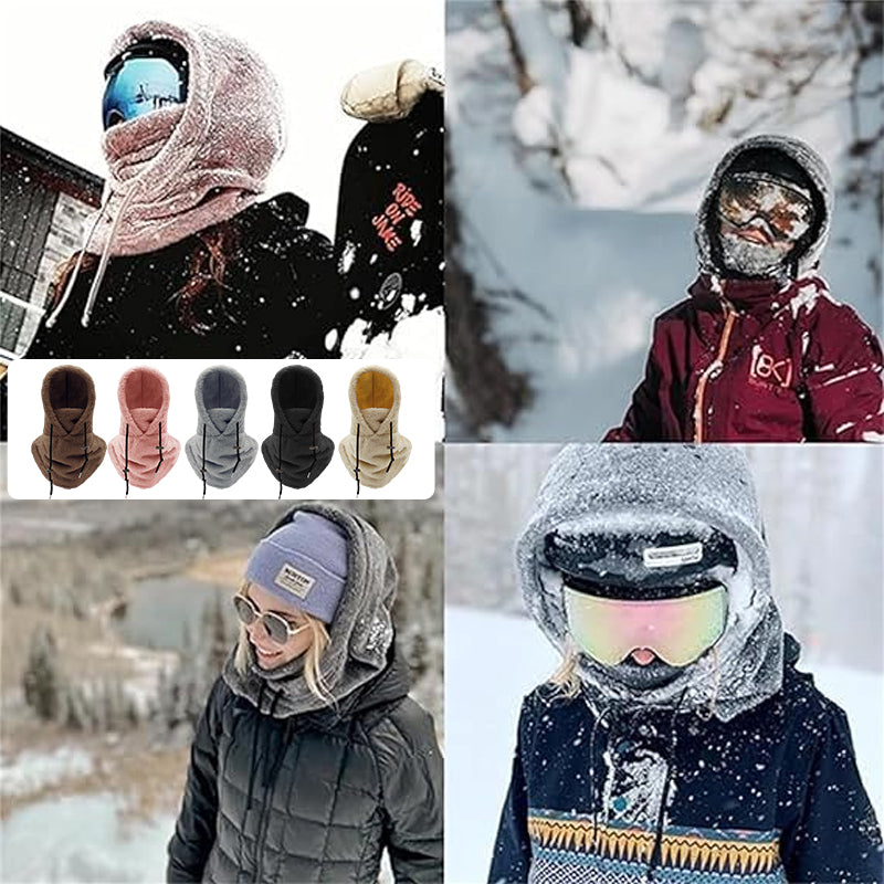 Fleece Balaclava Hooded Winter Face Warmer