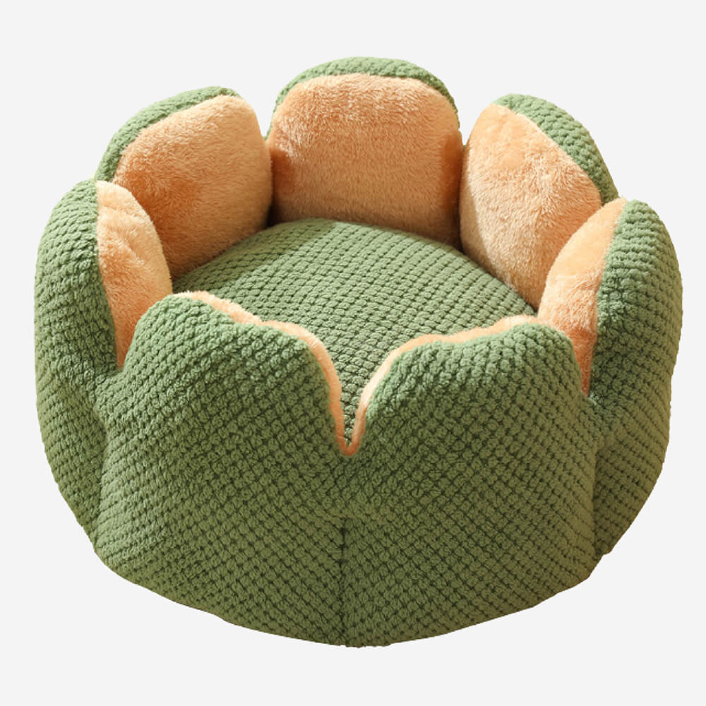Pet Bed Plush Flower Design for Cats Dogs