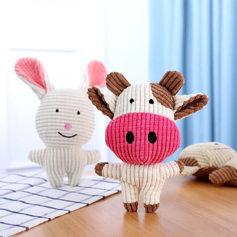 Dog Toy Plush Chew Set for Aggressive Play