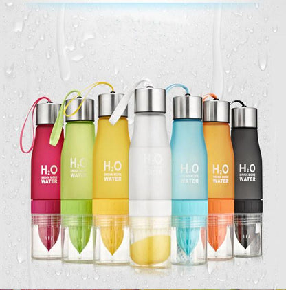 Water Bottle with Fruit Infuser and Juicer