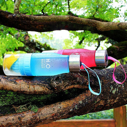 Water Bottle with Fruit Infuser and Juicer