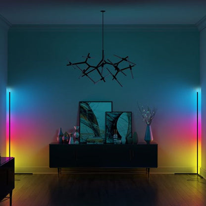 Modern LED Aluminum Corner Floor Lamp
