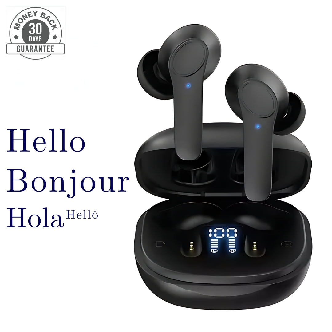 B11 Translator Earbuds – Real-Time Translation in 144 Languages with Noise Cancelling