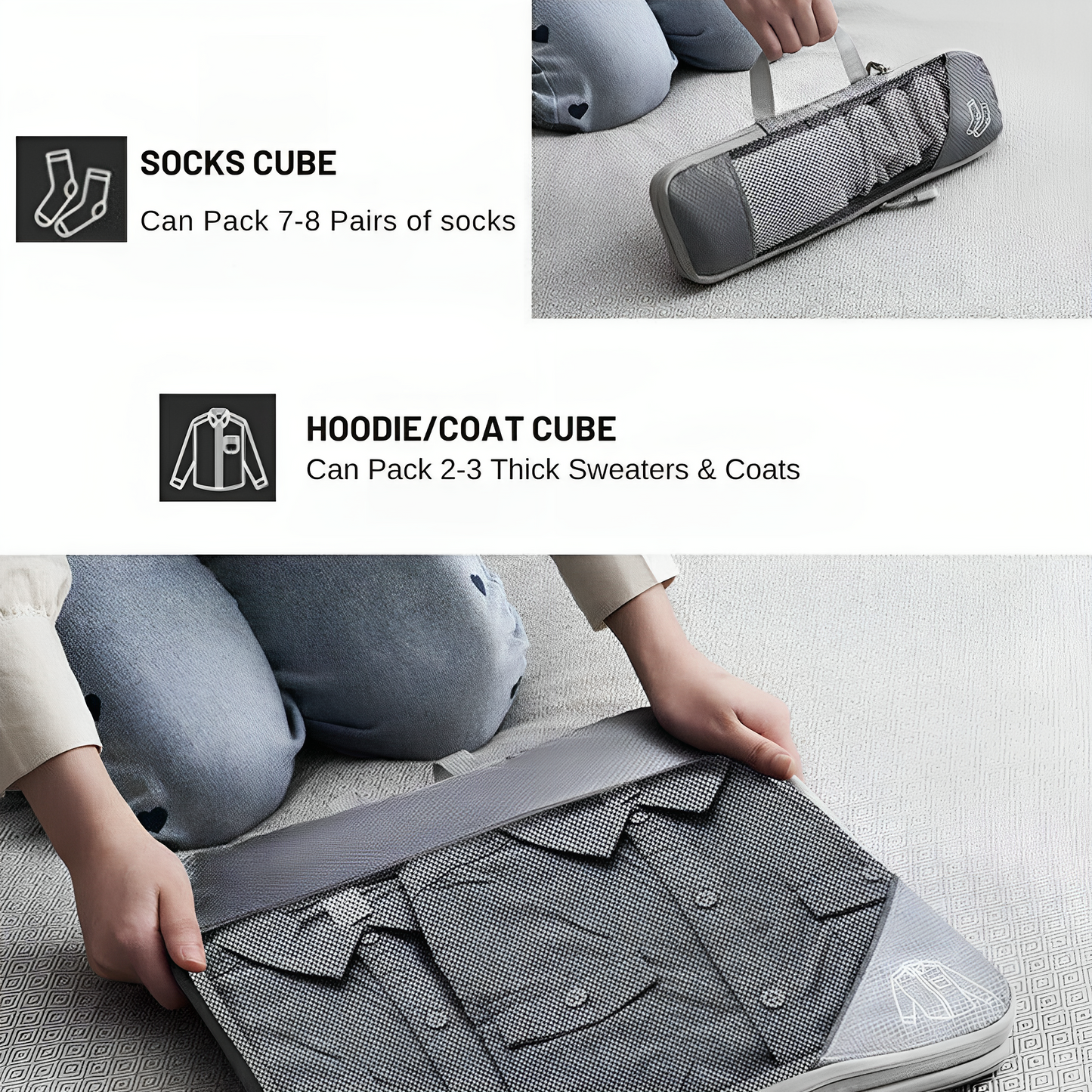 5-Piece Compression Packing Cubes