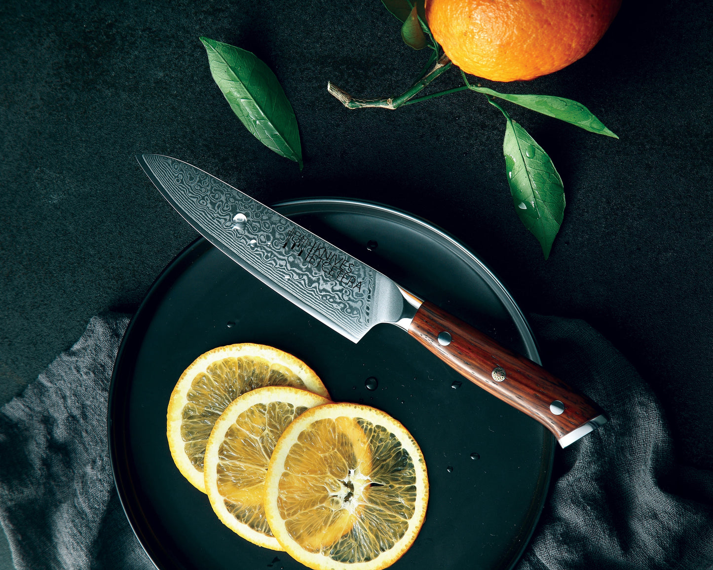 5" Damascus Utility Knife
