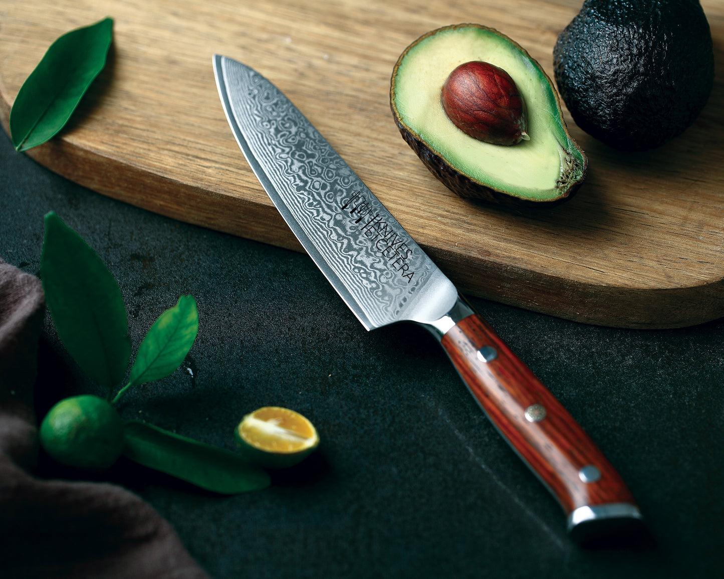 5" Damascus Utility Knife