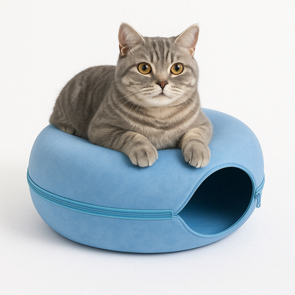 Cat Bed Felt Tunnel Cave for Multi Cats