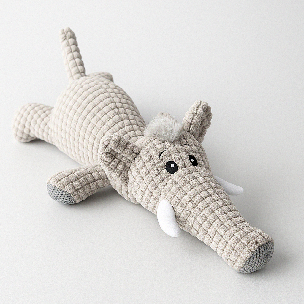 Dog Chew Toy Plush Durable Squeaky Animal