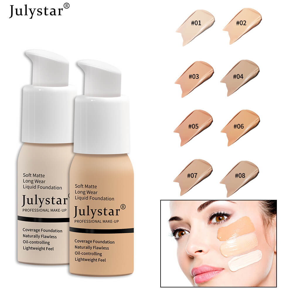 Julystar mjuk matt flytande foundation