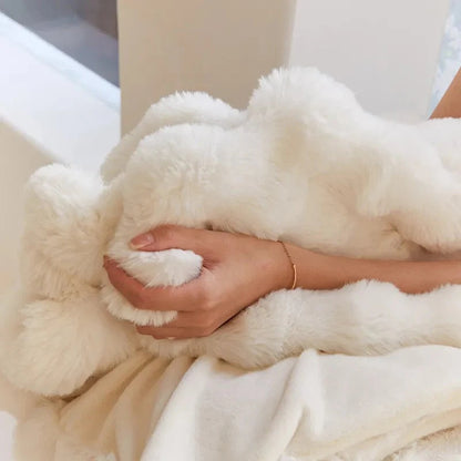 Faux Fur Throw Blanket Soft Luxury Design