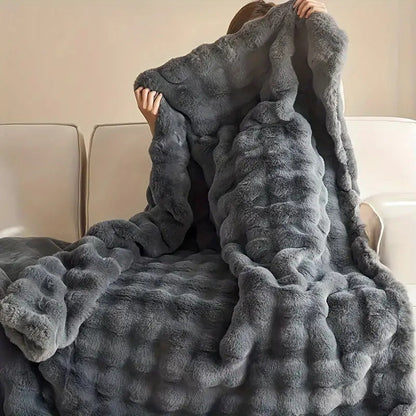 Faux Fur Throw Blanket Soft Luxury Design