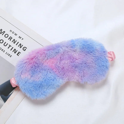 Plush Sleep Mask with Adjustable Strap