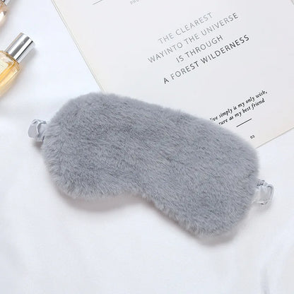 Plush Sleep Mask with Adjustable Strap