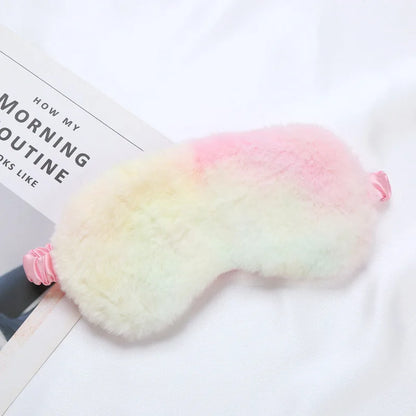 Plush Sleep Mask with Adjustable Strap