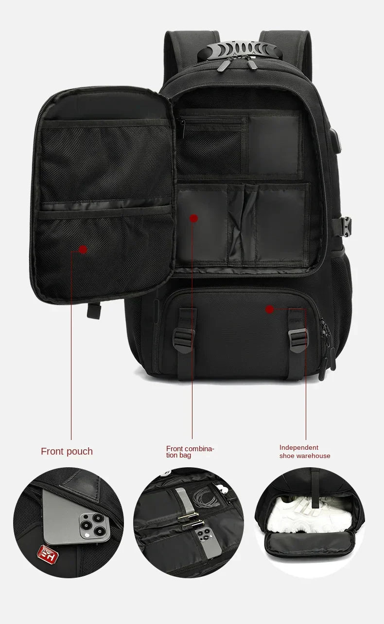 Calevina™ travel backpack - Expanderbar ryggsäck med stor kapacitet