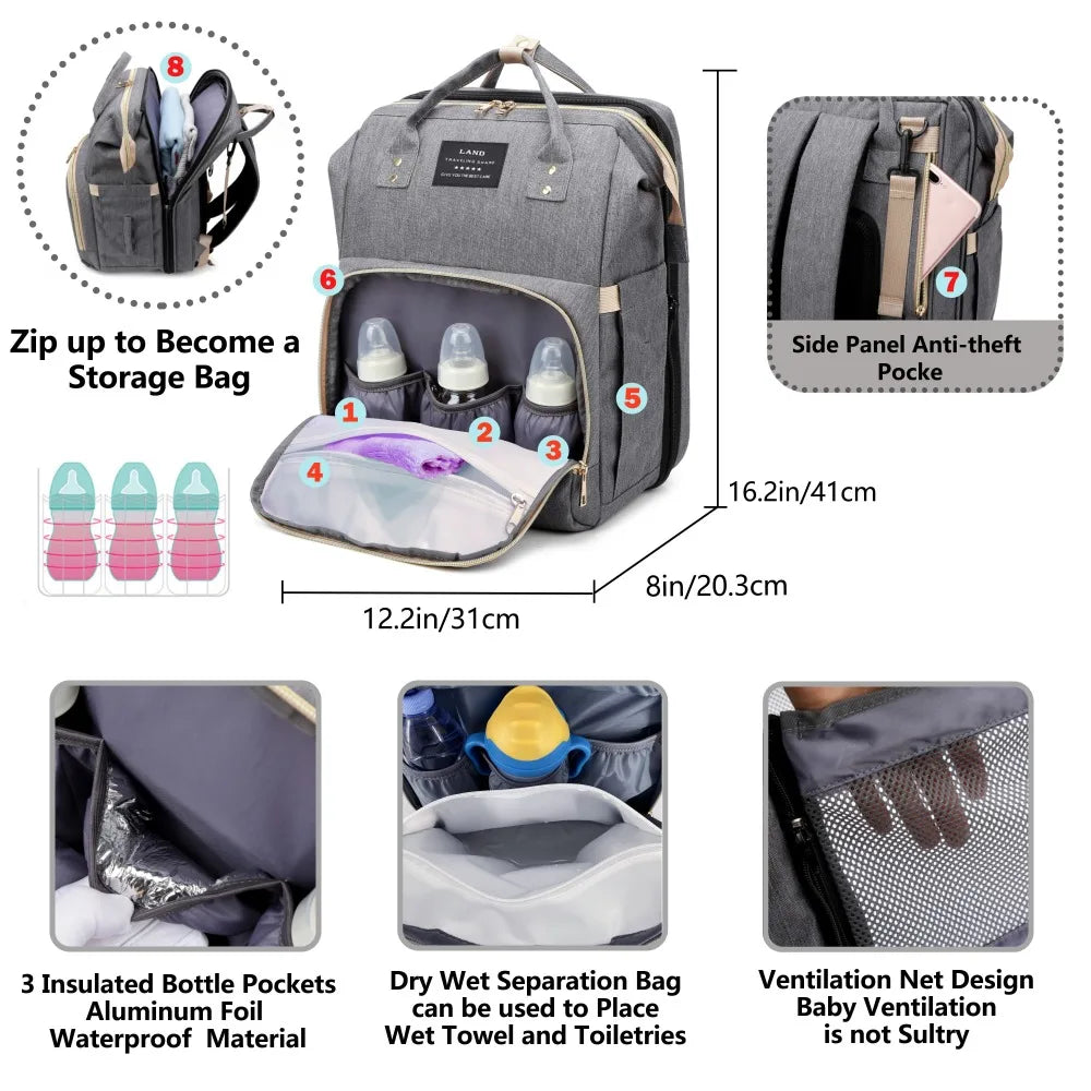 Multifunctional Travel Bag for Baby