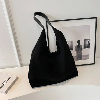 Shoulder Bag Faux Suede Soft Tote for Women