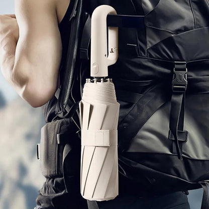 Windproof Compact Travel Umbrella with Ergonomic Handle
