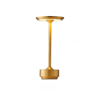 LED Table Lamp Modern Gold Metal Rechargeable