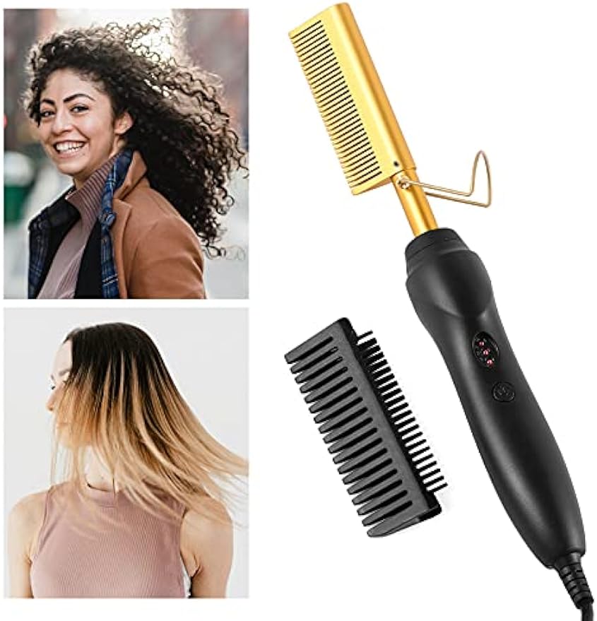 Hair Straightening Hot Comb for Beard & Styling