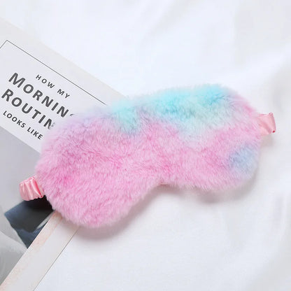 Plush Sleep Mask with Adjustable Strap
