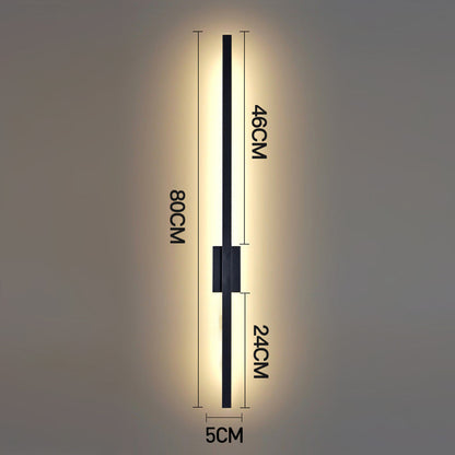 Wall Light Modern Black LED Indoor Fixture
