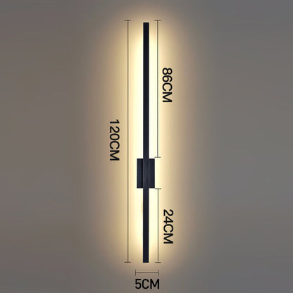 Wall Light Modern Black LED Indoor Fixture