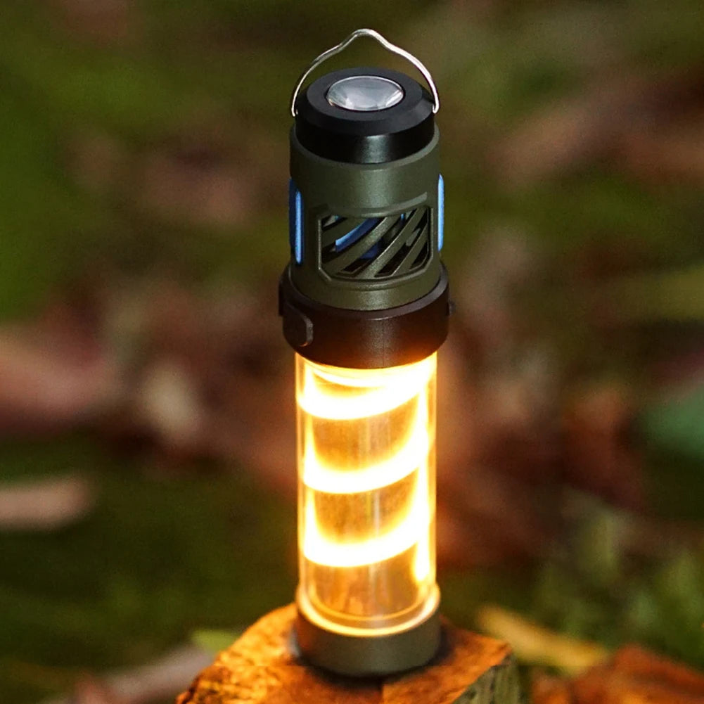 3-in-1 Mosquito Repeller Camping Light – Rechargeable Outdoor Lantern with Tripod & USB Charging