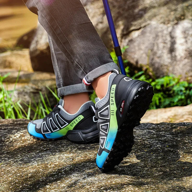 Outdoor Sports Hiking Shoes - Breathable Synthetic Upper, Casual Running Sneakers