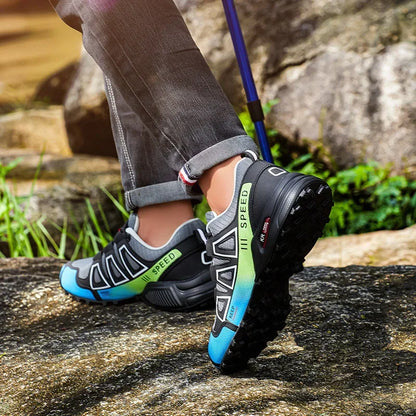 Outdoor Sports Hiking Shoes - Breathable Synthetic Upper, Casual Running Sneakers
