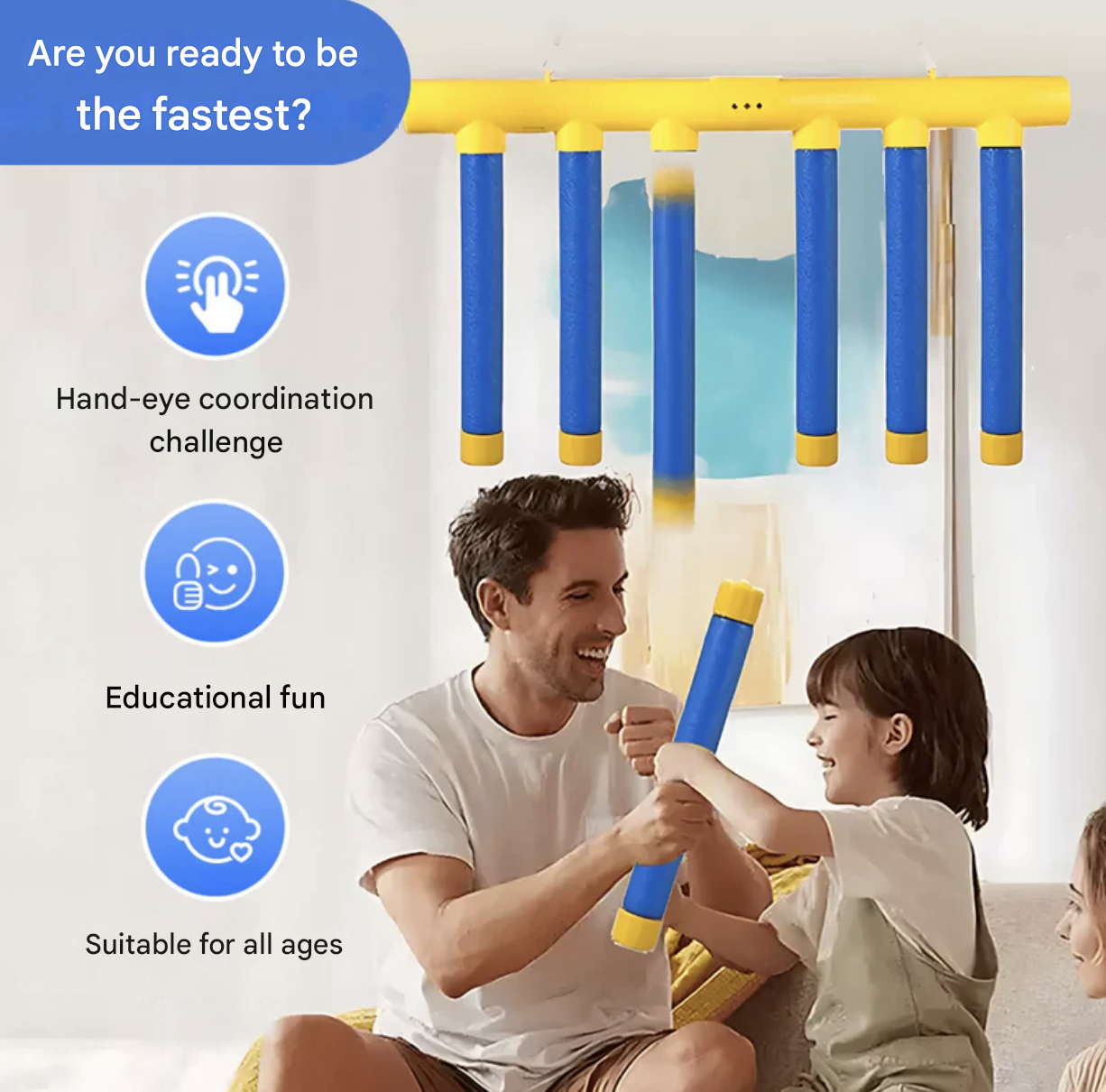 Kletshuts™ FallingSticks: Fånga Pinnar Spel För Vuxna Och Barn