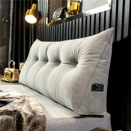 Wedge Backrest Cushion with Phone Pocket