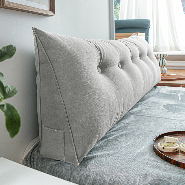 Wedge Backrest Cushion with Phone Pocket