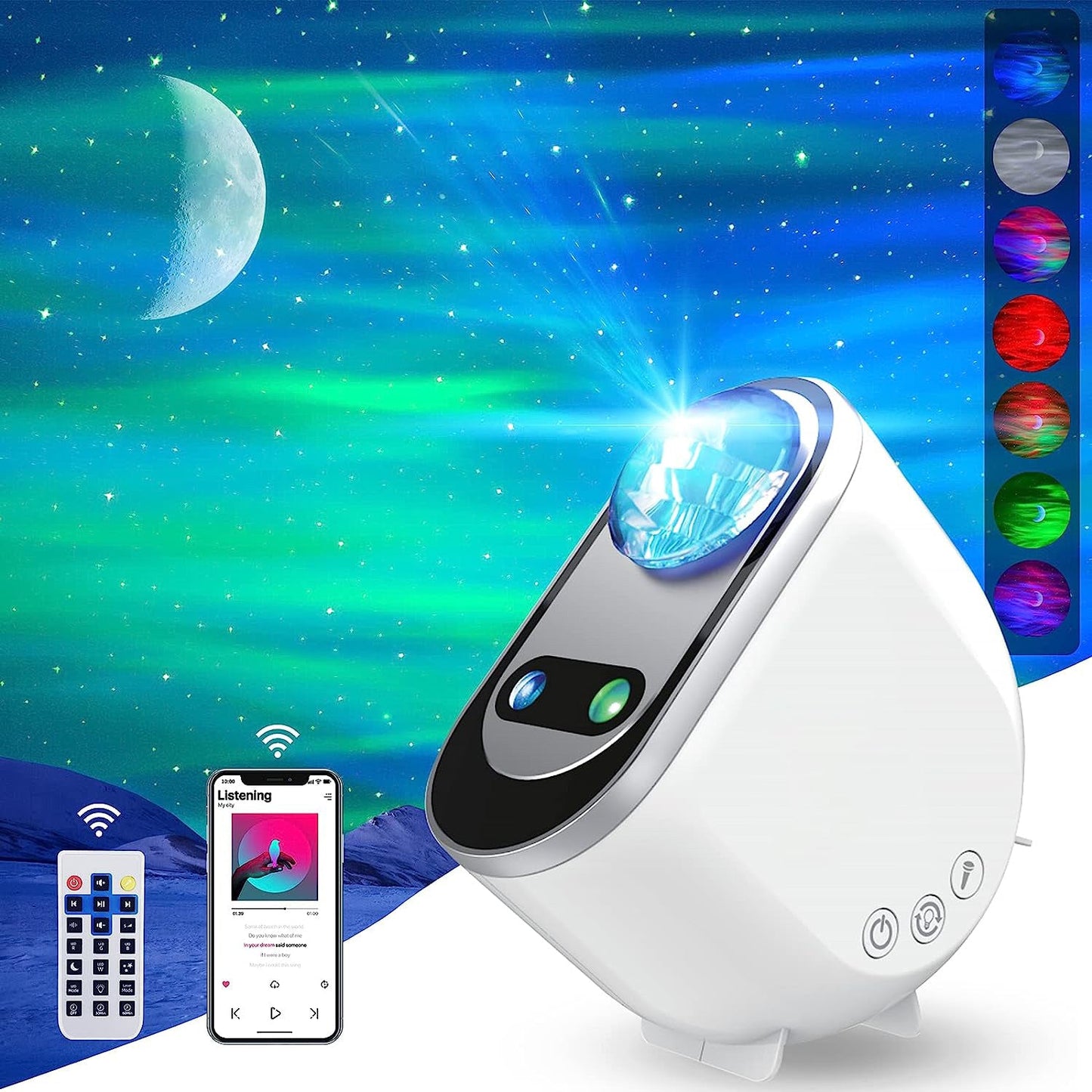 Galaxy Projector Light with Remote Control