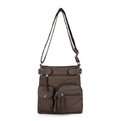 Multi-pocket crossbody bag Soft shoulder bag