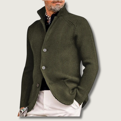 Men’s Knit Jacket with Casual Smart Style