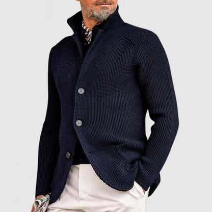 Men’s Knit Jacket with Casual Smart Style