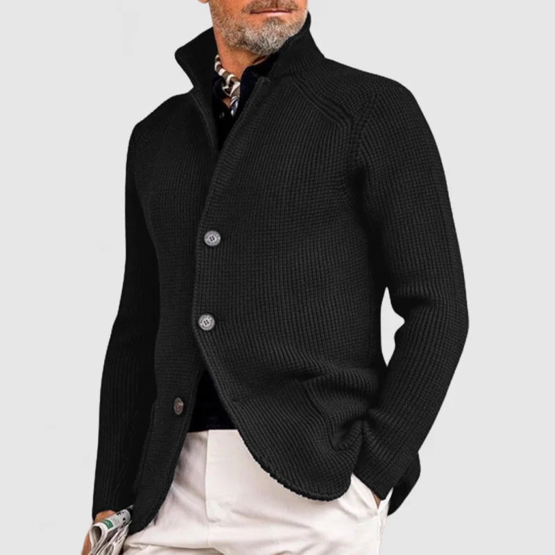 Men’s Knit Jacket with Casual Smart Style