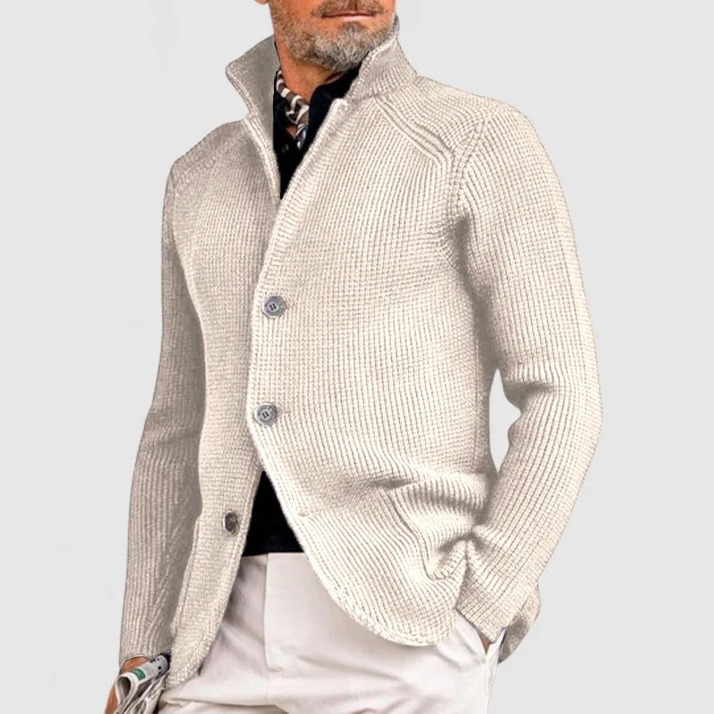 Men’s Knit Jacket with Casual Smart Style
