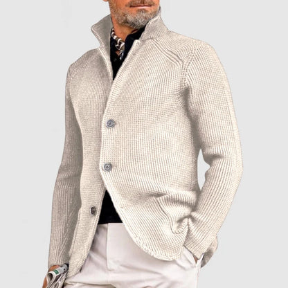 Men’s Knit Jacket with Casual Smart Style
